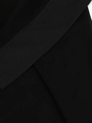 nazneen georgette plain black band hijab     30x78 4