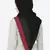Maroon Band Plain Black Hijab