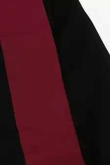 Maroon Band Plain Black Hijab