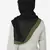 Olive Green Band Plain Black Hijab