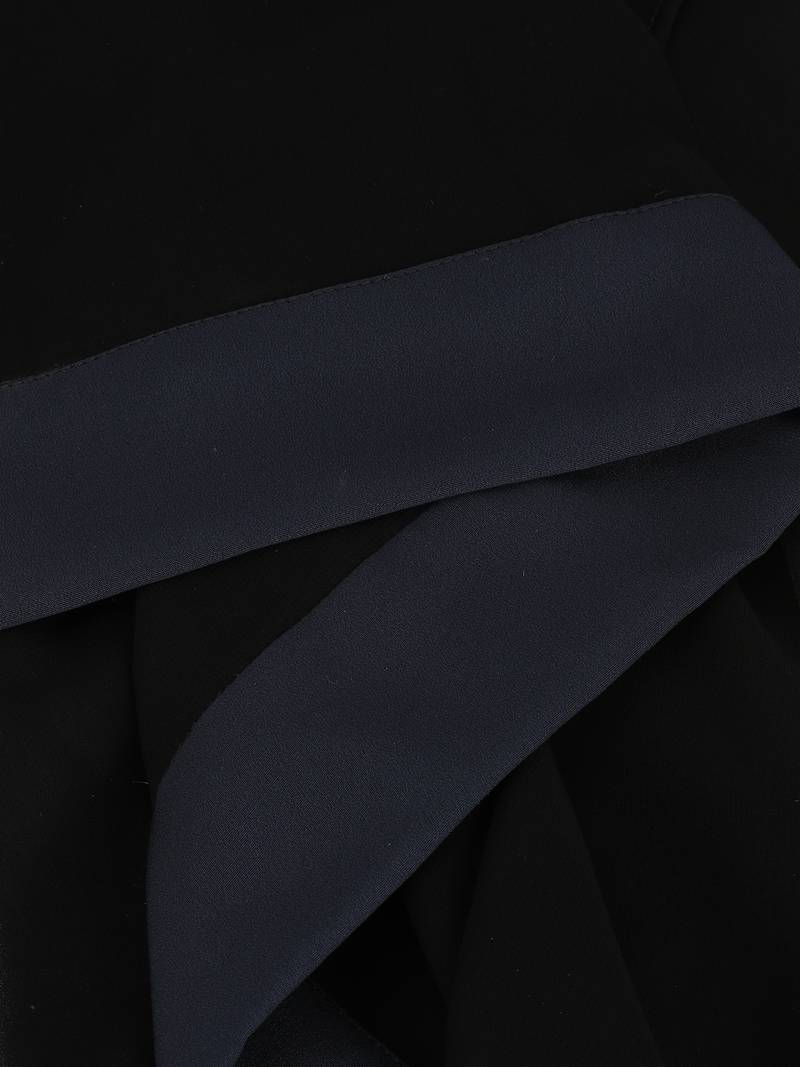 Navy Band Plain Black Hijab