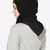 Khaki Band Plain Black Hijab