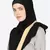 Baeige Band Plain Black Hijab