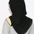 Baeige Band Plain Black Hijab