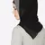 Grey Band Plain Black Hijab