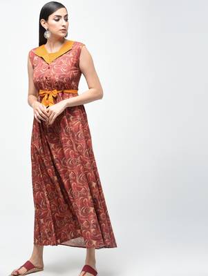 Multicolor printed crepe kurtas-and-kurtis 3
