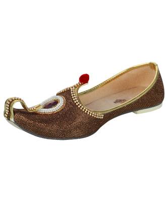 Men's Copper Glitz Rhinestone Ruby Mojaris 1