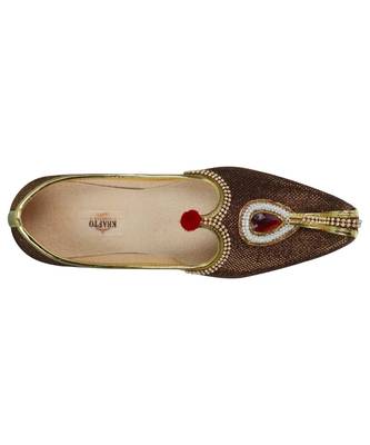 Men's Copper Glitz Rhinestone Ruby Mojaris 2