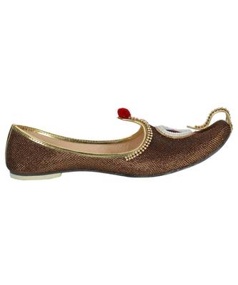 Men's Copper Glitz Rhinestone Ruby Mojaris 4