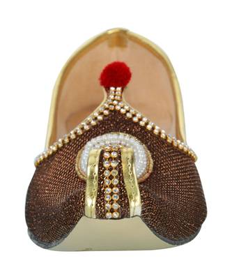 Men's Copper Glitz Rhinestone Ruby Mojaris 5