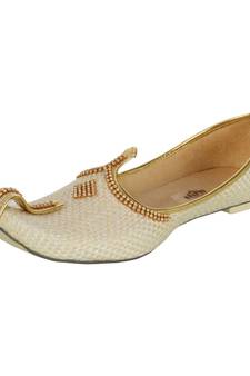 Men's Cream Jute Mojaris