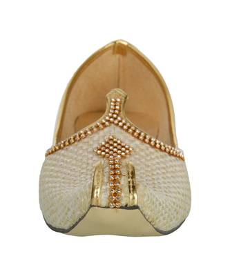 Men's Cream Jute Mojaris 5