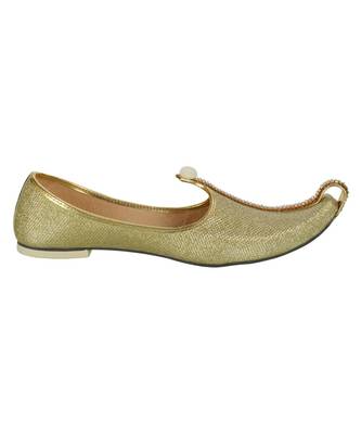 Men's Gold Glitz  Mono Rhinestone Mojaris 4