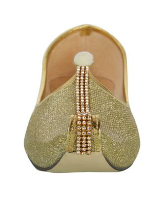 Men's Gold Glitz  Mono Rhinestone Mojaris 5