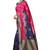 Magenta Woven Banarasi Saree With Blouse