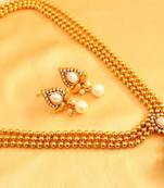 Beautiful 3 Layer Pearl Cluster Necklace Set   