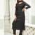 Charcoal Black Vaishnavi Net With Diamond Work Designer Suit 