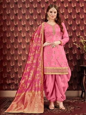 Pink Party Wear Designer Patiala Suit 1