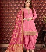 Pink Party Wear Designer Patiala Suit