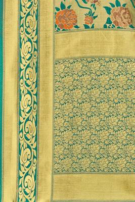 Multicolor Woven  Art Silk Saree With Blouse 4