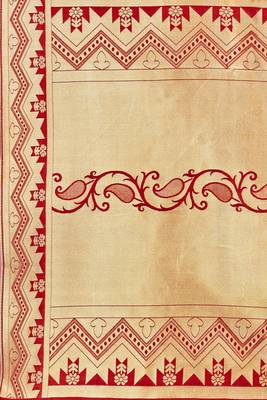 Red Woven Art Silk Saree With Blouse 4