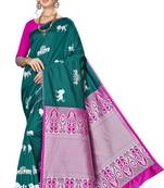 Green Woven  Art Silk Saree With Blouse