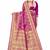 Purple Woven  Art Silk Saree With Blouse