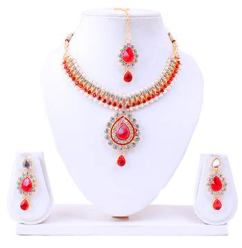 Red Diamond Necklace Sets 1