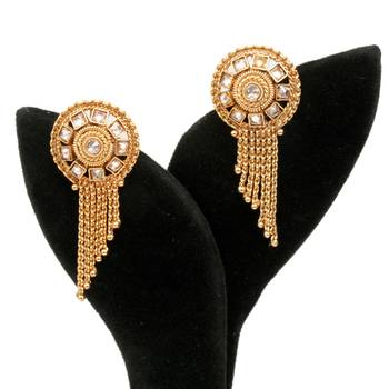 Copper earrings 1