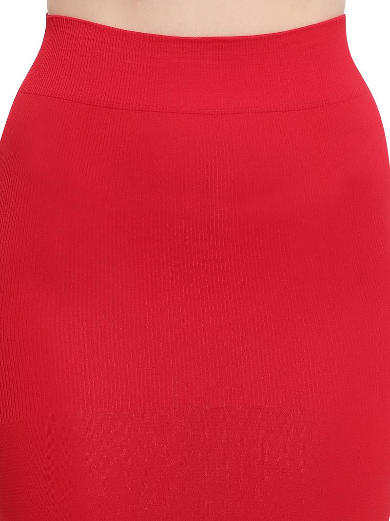 Red Viscose Spandex Knitted Dyed Shapwear