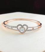 Saizen Bracelets For Women Rose Gold Plated Crystal Bracelet Bangle Jewellery For Girls And Women