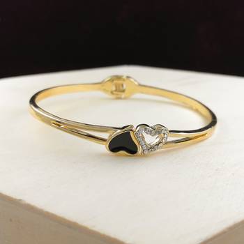 Saizen Bracelets For Women Gold Plated Crystal Bracelet Bangle Jewellery For Girls And Women 1