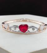 Saizen Bracelets For Women Rose Gold Plated Crystal Bracelet Bangle Jewellery For Girls And Women