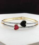 Saizen Bracelets For Women Gold Plated Crystal Bracelet Bangle Jewellery For Girls And Women