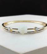 Saizen Bracelets For Women Gold Plated Crystal Bracelet Bangle Jewellery For Girls And Women