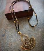 Oxidised Metal Antique Gold Mangalsutra