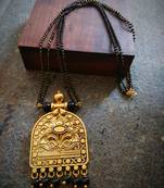 Oxidised Metal Antique Gold Mangalsutra