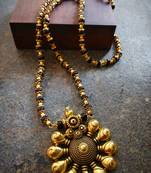 Oxidised Metal Antique Gold Mangalsutra