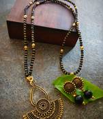 Oxidised Metal Antique Gold Mangalsutra