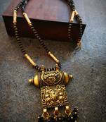 Oxidised Metal Antique Gold Mangalsutra