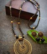 Oxidised Metal Antique Gold Mangalsutra