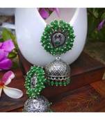 Oxidised Metal Silver Earring