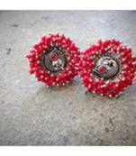 Oxidised Metal Silver Earring