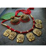 Oxidised Metal Silver Necklace