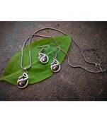 Oxidised Metal Silver Necklace