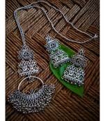 Oxidised Metal Silver Necklace