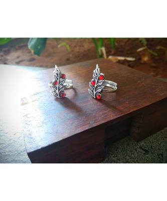 Oxidised Silver Toe Ring 1