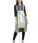 Multicolor printed crepe kurtas-and-kurtis