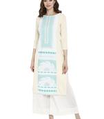 Multicolor printed crepe kurtas-and-kurtis
