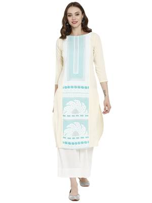 Multicolor printed crepe kurtas-and-kurtis 2